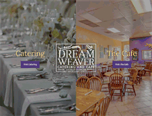 Tablet Screenshot of dreamweavercatering.com